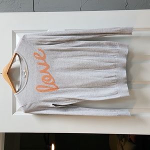 Gray Love Sweater